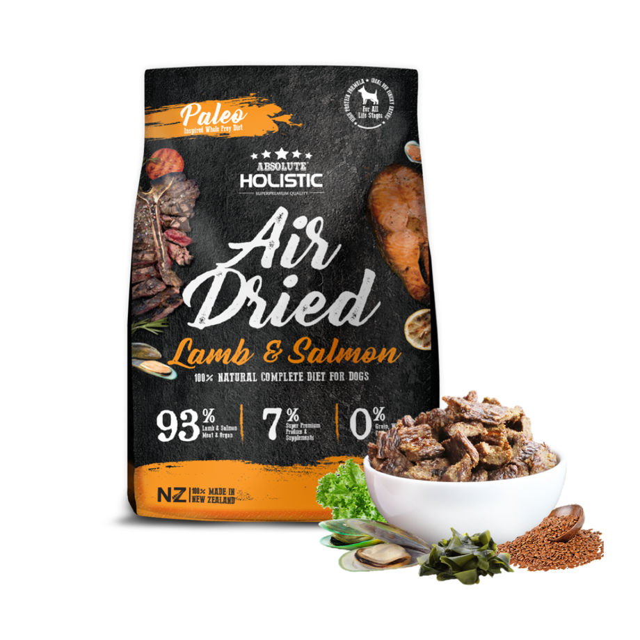 Absolute Holistic Air Dried Food for Dogs Lamb Salmon 1kg