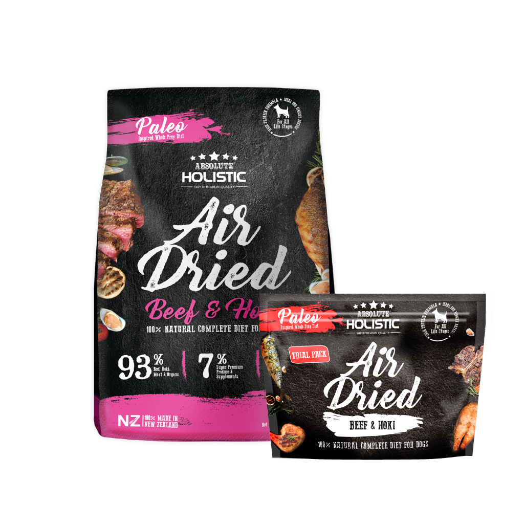 Absolute Holistic Air Dried Food for Dogs - Beef & Hoki 25g (Sample)