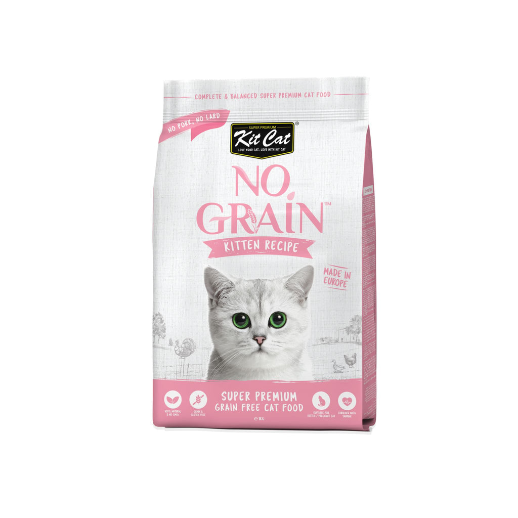 Kit Cat No Grain Dry Cat Food - 4 flavours (1kg)