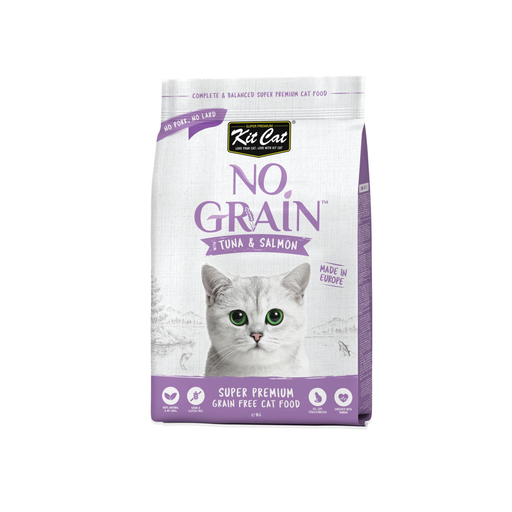 Kit Cat No Grain Dry Cat Food - 4 flavours (1kg)