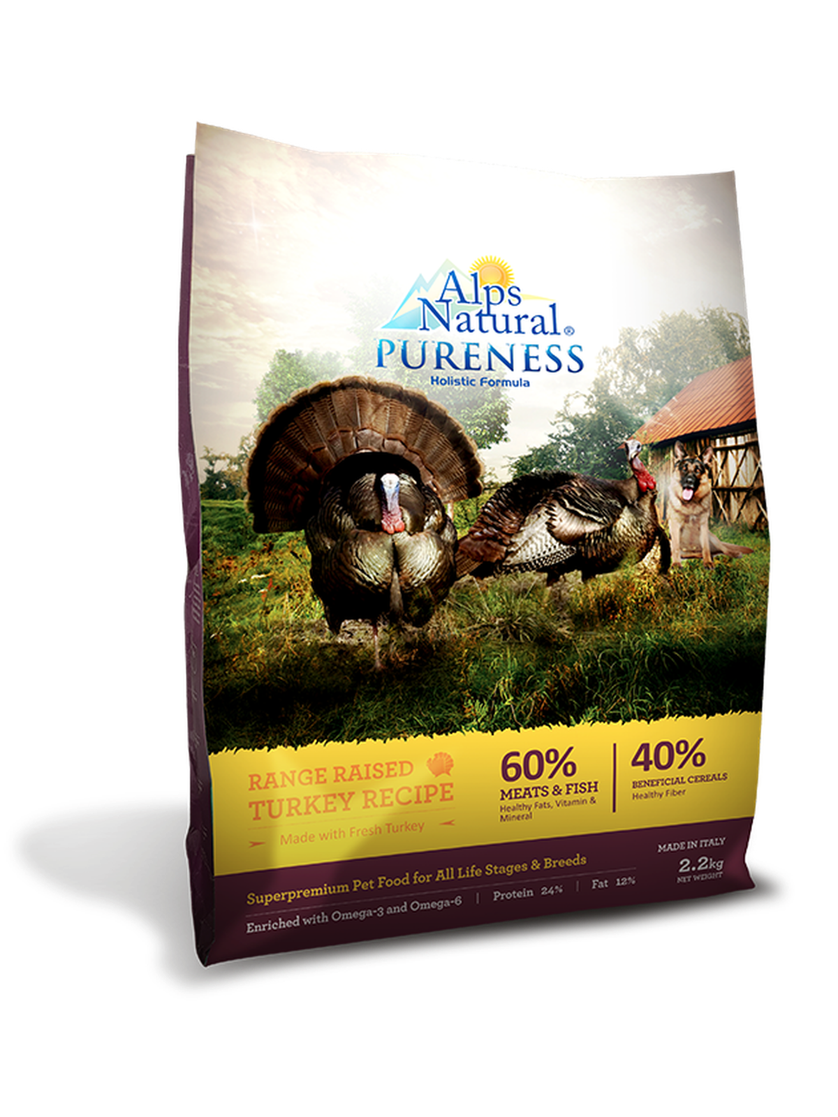 Alps Natural Pureness Holistic Dry Dog Food Turkey Recipe 2.2kg