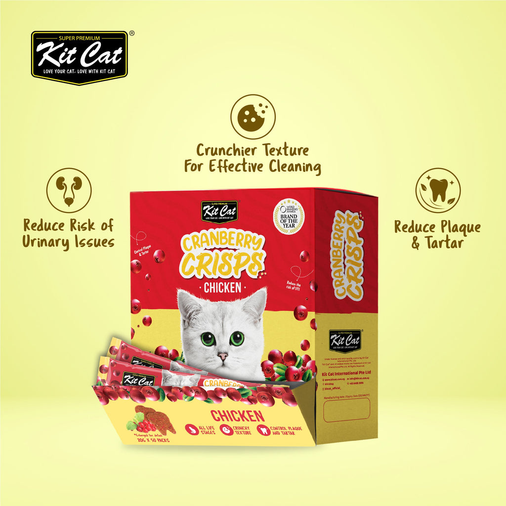 Kit Cat Cranberry Crisps Cat Treat - Chicken (20g)