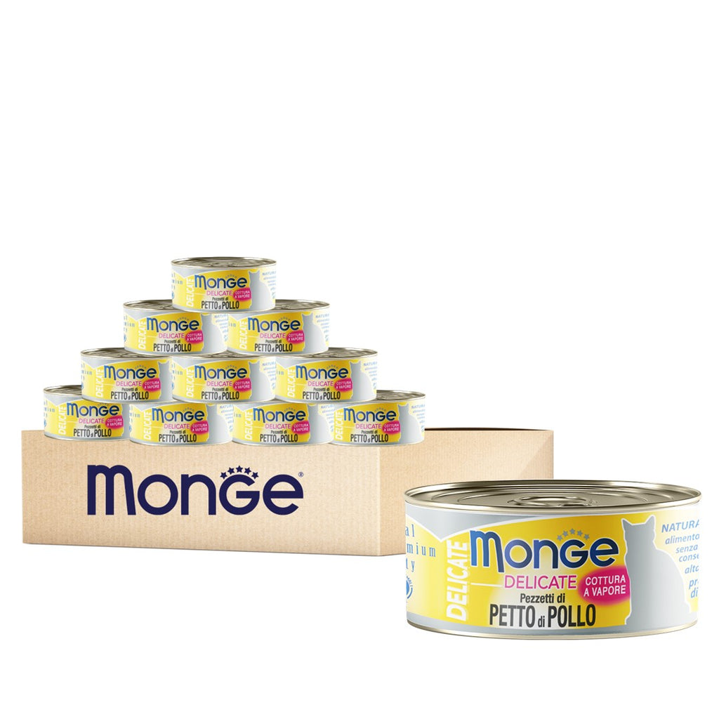 [CTN OF 24] Monge Cat Canned Food - Delicate Tender Chicken (80g)