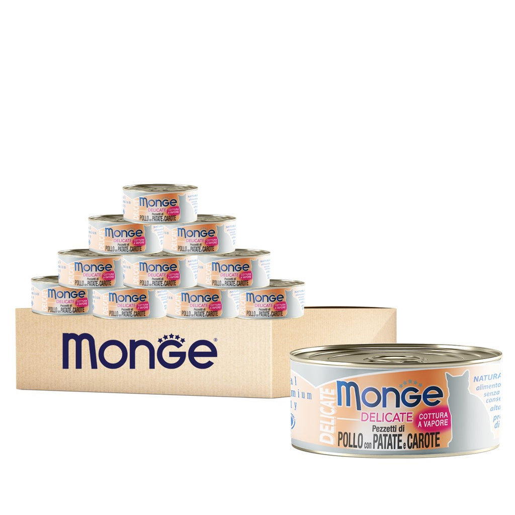 [CTN OF 24] Monge Cat Canned Food - Delicate Chicken With Potato & Carrot (80g)