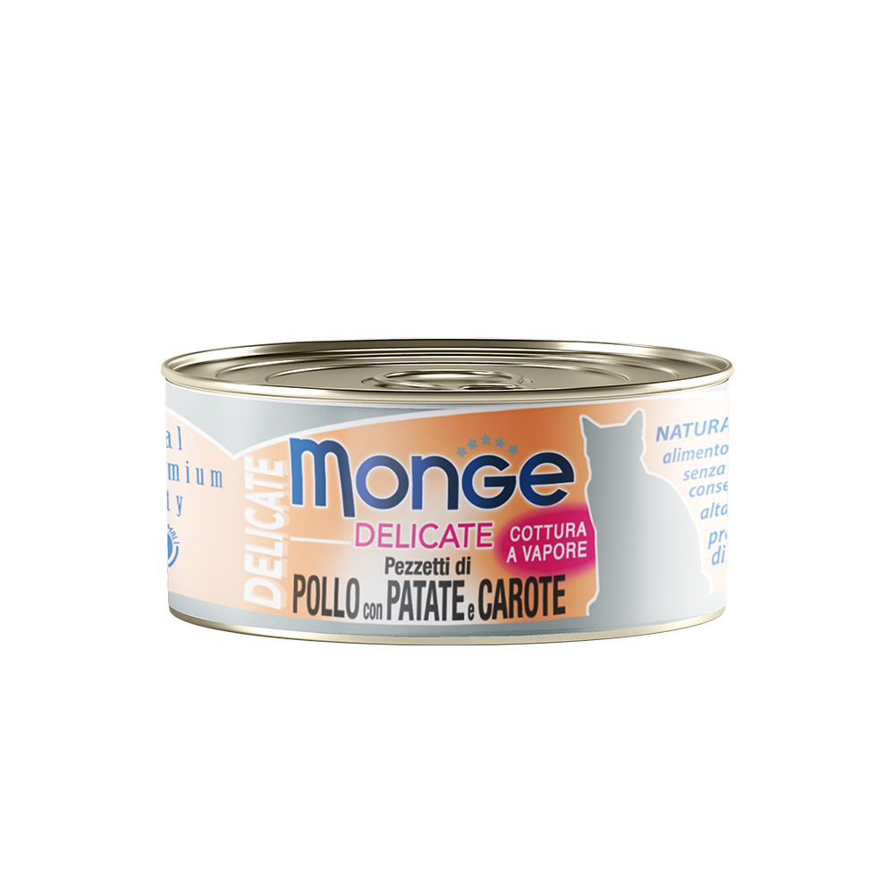 [CTN OF 24] Monge Cat Canned Food - Delicate Chicken With Potato & Carrot (80g)