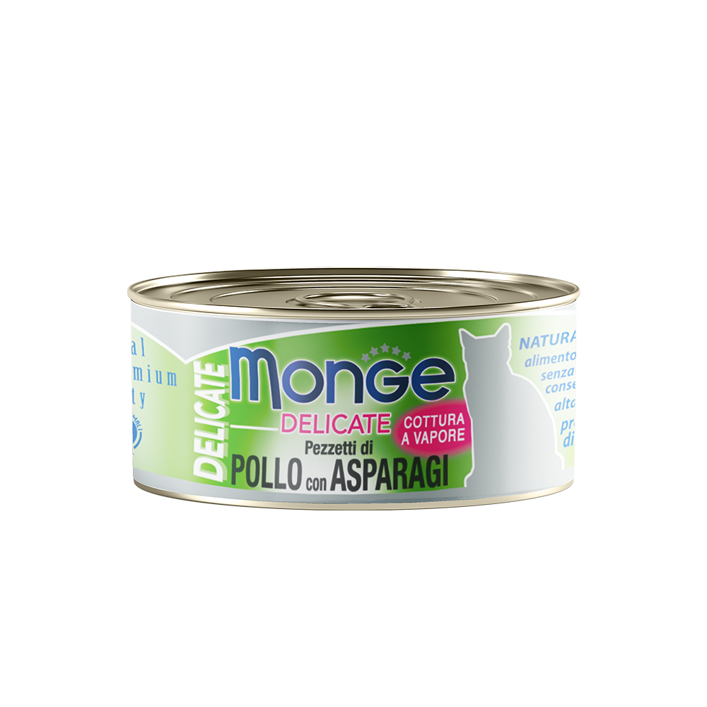 [CTN OF 24] Monge Cat Canned Food - Delicate Chicken With Asparagus (80g)