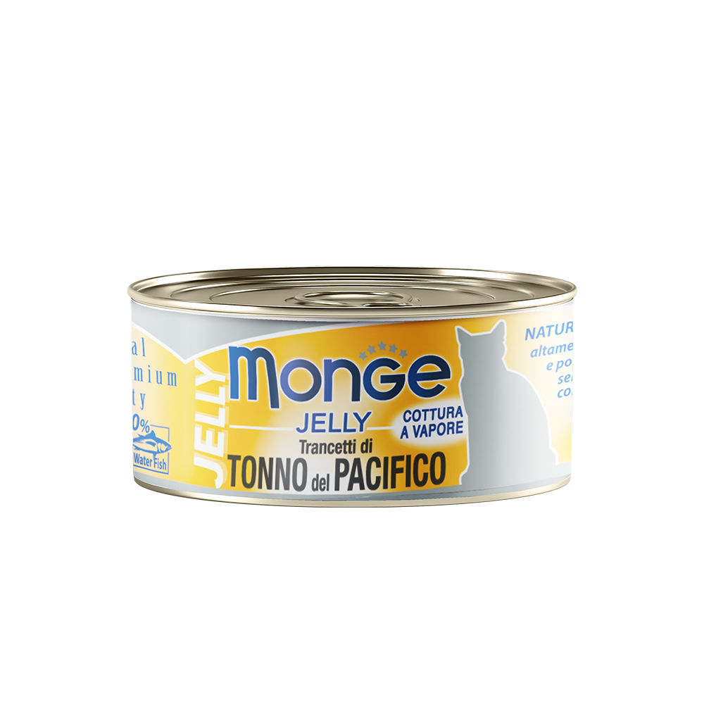[CTN OF 24] Monge Cat Canned Food - Jelly Yellowfin Tuna (80g)