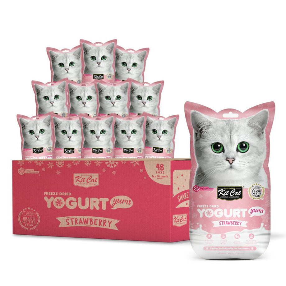 Cat yogurt outlet treats