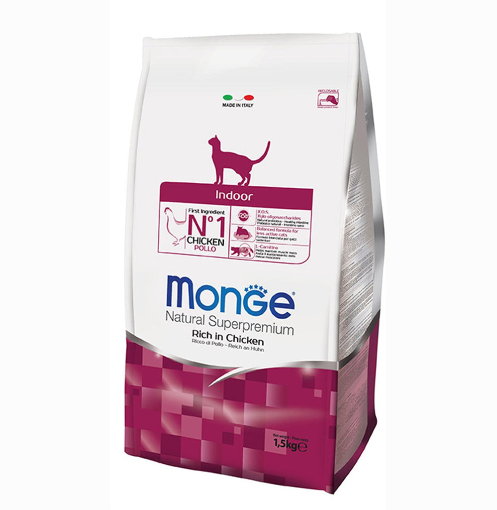 Monge Superpremium Natural Dry Cat Food - Indoor (1.5kg)