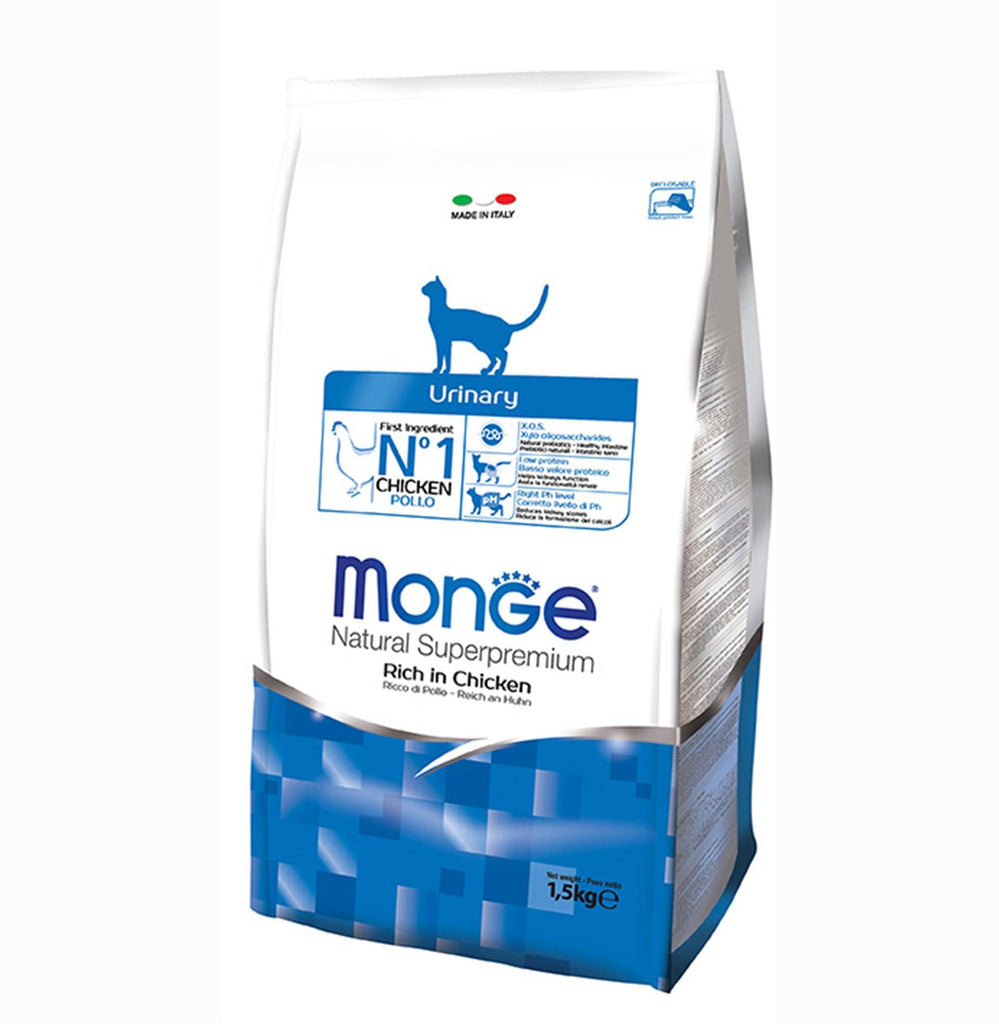 Monge Superpremium Natural Dry Cat Food - Urinary (1.5kg)